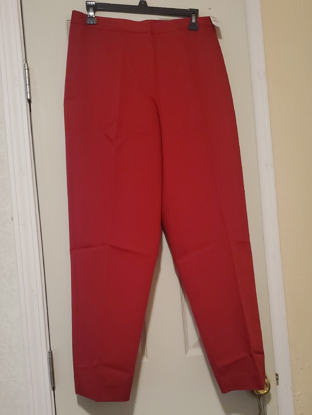 Talbots Straight-Leg Red Trousers